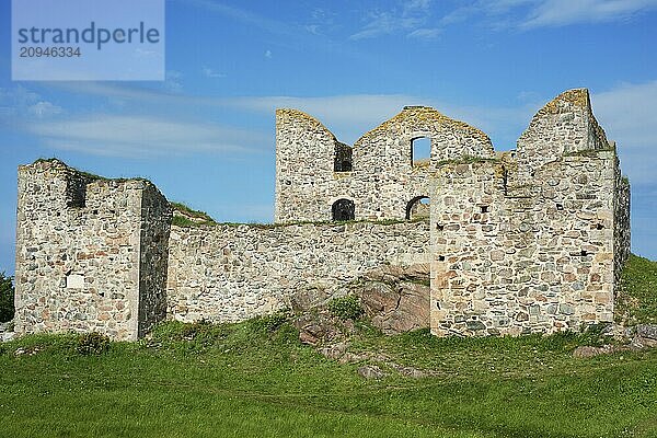 Brahehus  Gränna  SmålandBrahehus  Schlossruine in Gränna  1637 von Per Brahe erbaut und 1708 niedergebrannt  Gemeinde Jönköping  Provinz Småland  Schweden  Skandinavien  Europa