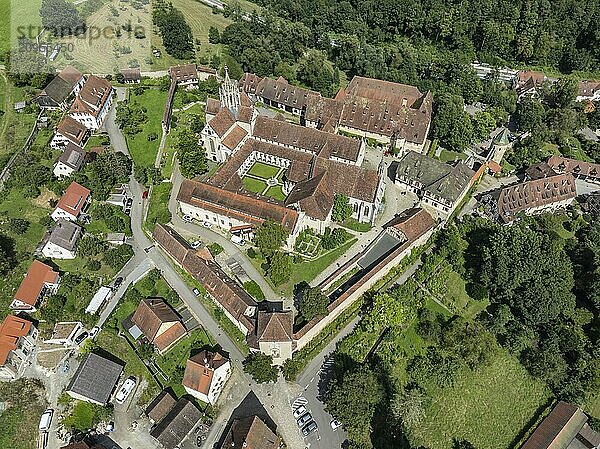 Kloster und Schloss Bebenhausen  ehemalige Zisterzienserabtei  Luftbild  Landkreis Tübingen  Baden-Württemberg  Deutschland  Europa