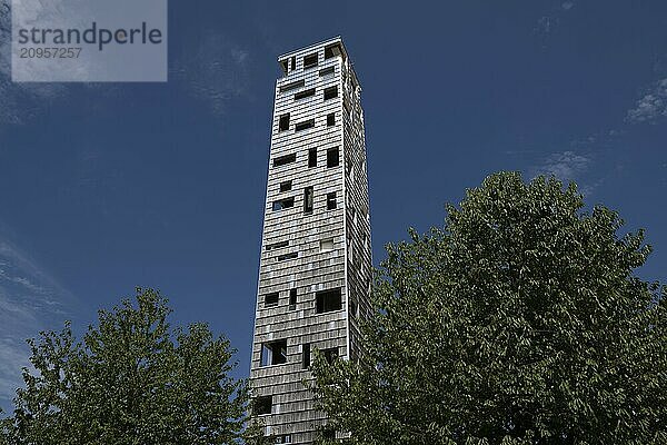 Aussichtsturm Himmelsstürmer  Wahrzeichen  Himmelsgarten  Schwäbisch Gmünd  Baden-Württemberg  Deutschland  Europa