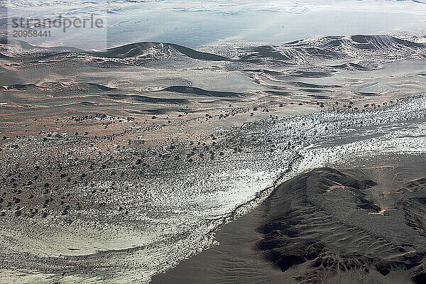 Die Namibwueste  Luftaufnahme  Namibia  Afrika