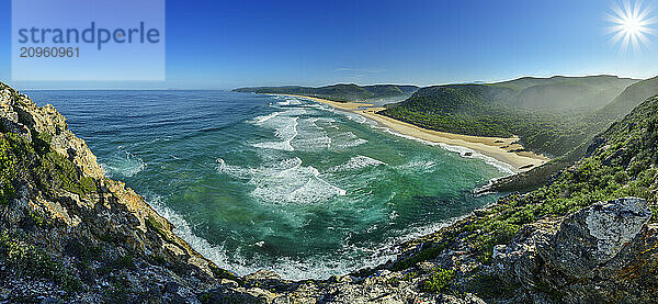 Beach at Nature's Valley in Tsitsikamma Section  Garden Route National Park  Eastern Cape  South Africa