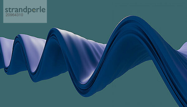 3D rendering of wave pattern abstract design