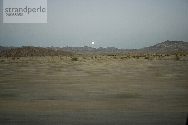 Moonrise over Death Valley  California.