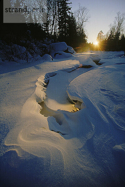 Snowy scene.