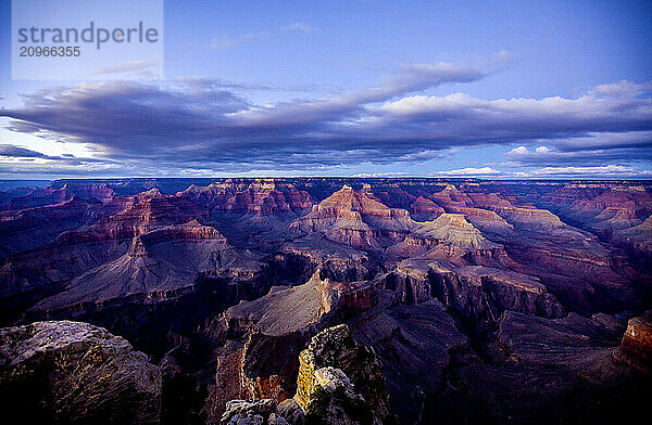 The Grand Canyon at sunset