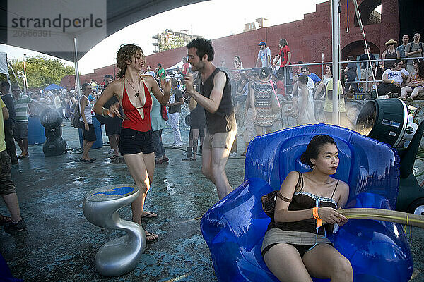 McCarren Park Pool party in Brooklyn