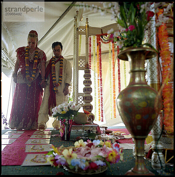 Wedding of a young couple with Down Syndrome