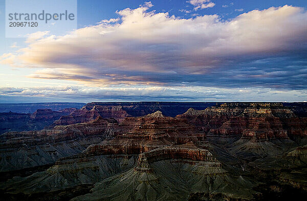 The Grand Canyon at sunset