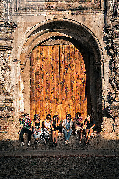 Group of Friends Exploring Antigua Guatemala