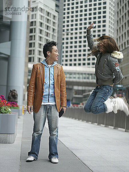 A young fashionable Hong Kong  Chinese couple