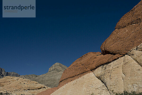 Rock face  Red Rock Canyon  Nevada.