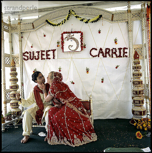 Wedding of a young couple with Down Syndrome