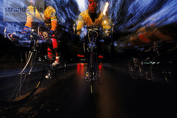 Cycling through Central Park.