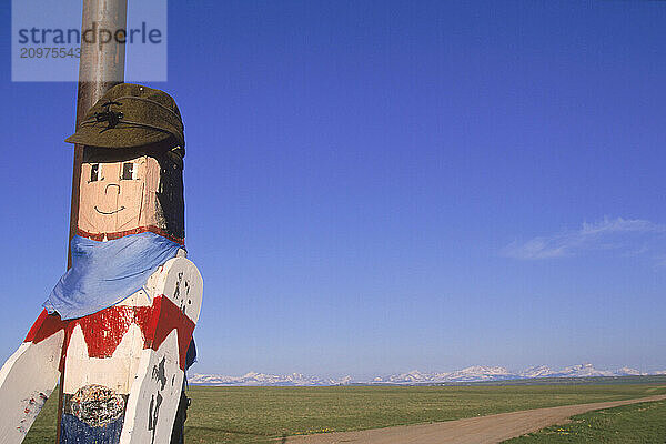 A cowboy statue.