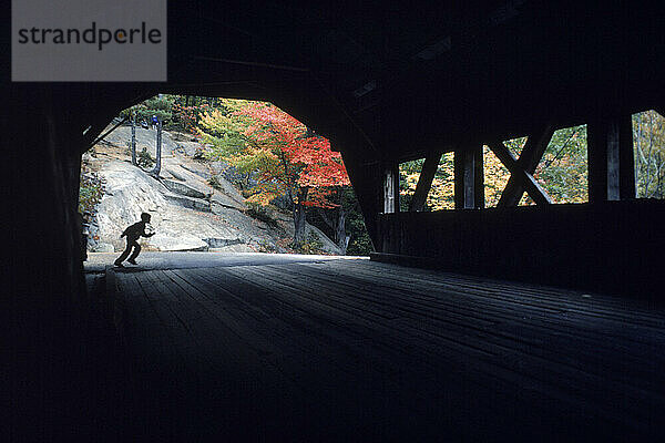 Covered bridge  NH USA