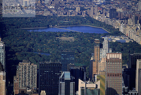 Aerial view of Manhattan.