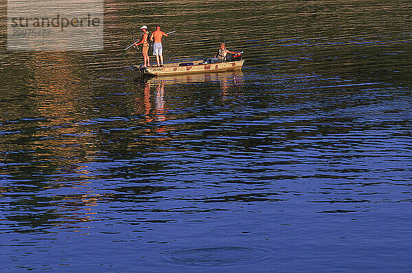 Fishing for carp.