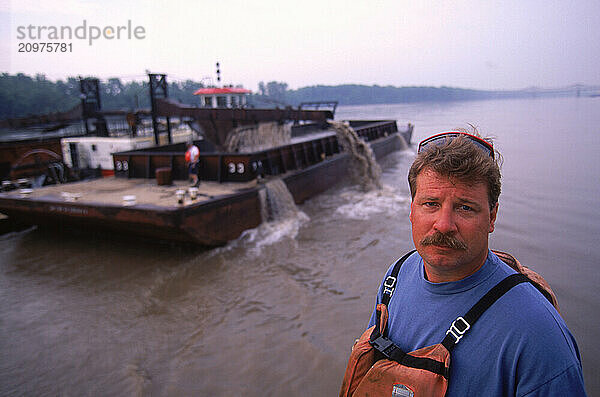 A barge on the Missouri.