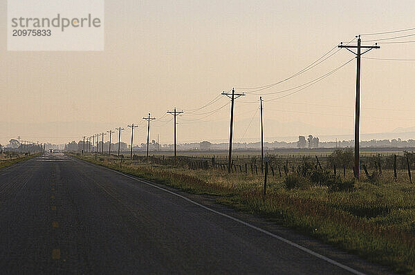 Endless powerlines.