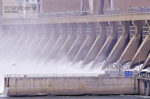 A large dam.