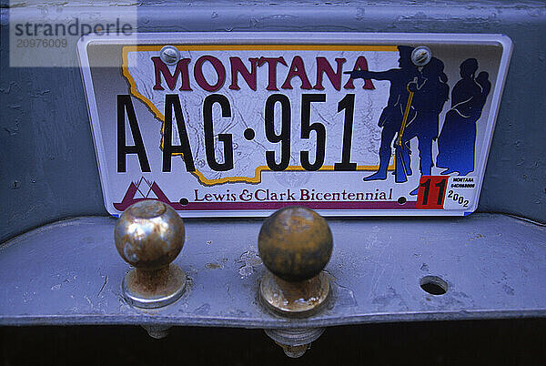 Montana lisence plate.