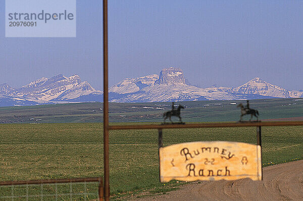 A ranch sign.