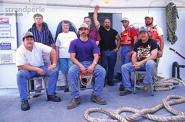 A barge crew.