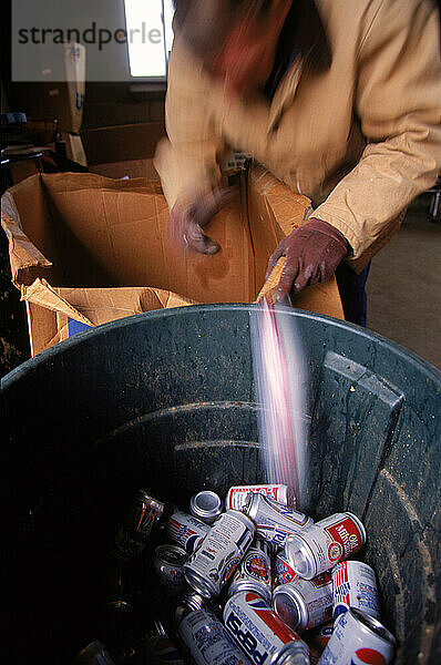 Consumer recycling  glass  newspapers