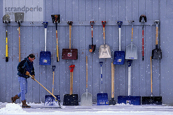 many shovels for sale.