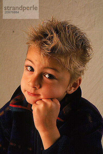 Portrait of a young boy.