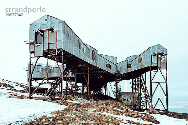 Abandoned building in Longyearbyen  Svalbard