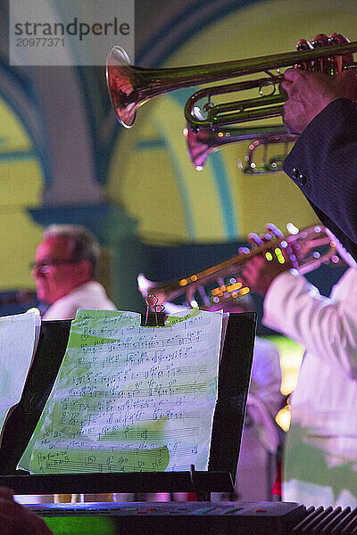 Cuban Jazz Musicians Performing In Havana  Cuba