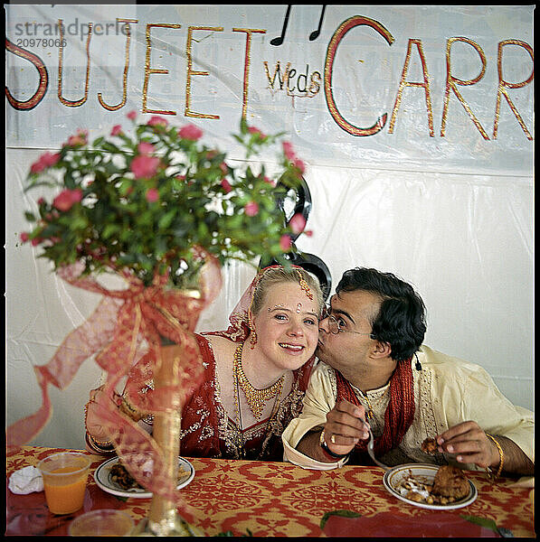 Wedding of a young couple with Down Syndrome