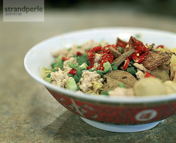 Famous Pork noodle soup in Singapore