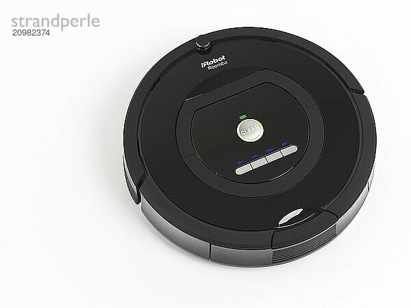 IRobot Roomba 770 household vacuum cleaning robot isolated on white background