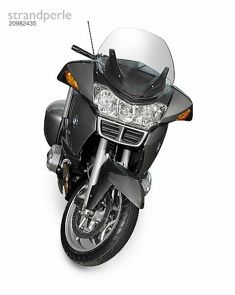 2006 BMW R 1200 RT touring motorcycle. Isolated with clipping path on white background