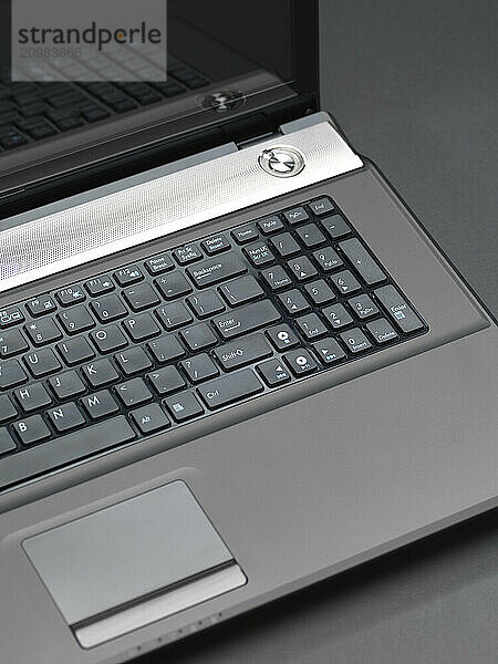 Laptop computer keyboard closeup