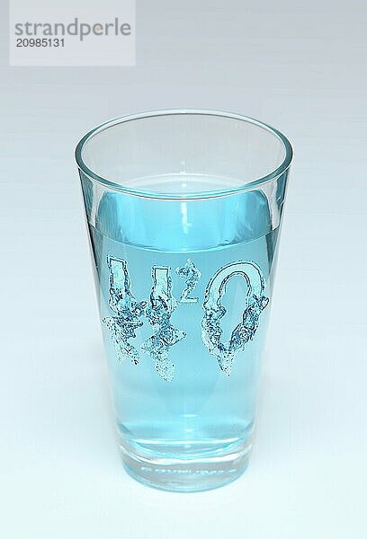 Water glass with formula