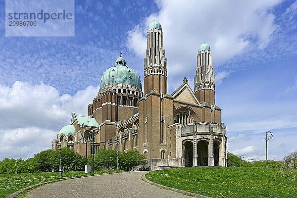 National Basilica of the Sacred Heart  Koekelberg  Brussels  Brabant  Belgium  Europe