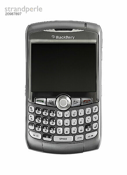 Strock photo of BlackBerry 8310 Curve Smartphone Isolated silhouette with a clipping path on white background