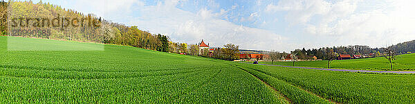 View of Derneburg  Lower Saxony  Germany  Europe