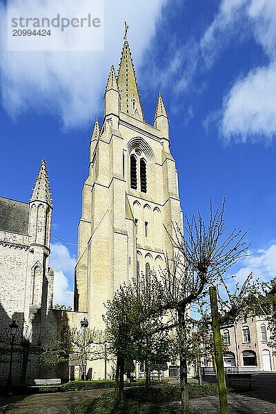 Our Lady Church  Nieuwpoort  West Flanders  Belgium  Europe