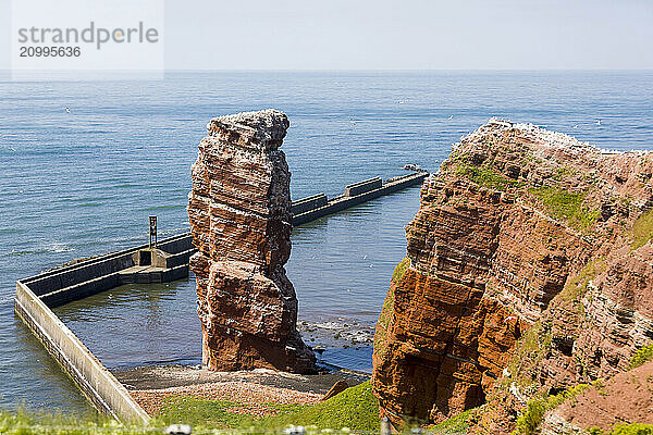 The Lange Anna  Helgoland  Schleswig-Holstein  Germany  Europe