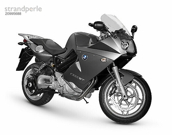 2007 BMW F 800 ST middleweight sport touring motorcycle Isolated silhouette with clipping path on white background