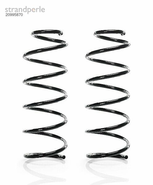 Volvo auto parts Front Suspension Coil Springs automotive part isolated on white background