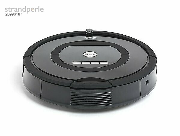 IRobot Roomba 770 household vacuum cleaning robot isolated on white background