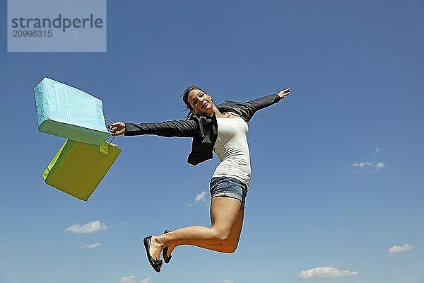 Woman with shopping bags