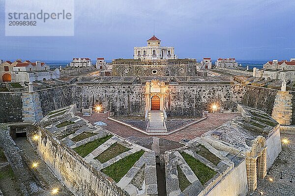 Elvas Fort drone aerial view of Forte Nossa Senhora da Graca in Portugal