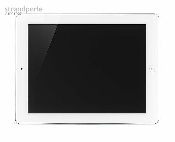 Apple iPad 2 tablet computer isolated with clipping path on white background