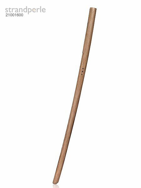 Japanese wooden sword bokken  martial arts training weapon isolated on white background